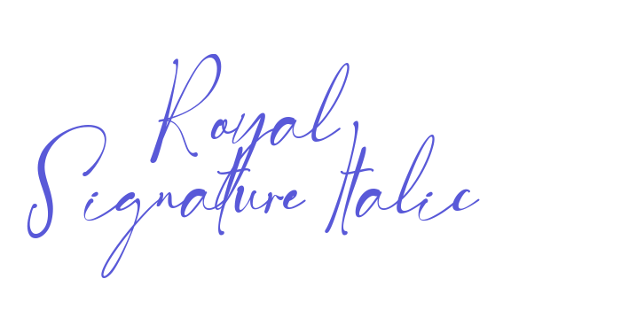 Royal Signature Italic Font Download