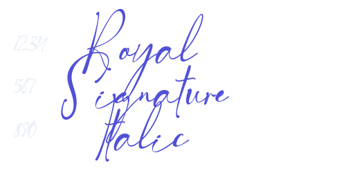 Royal Signature Italic-font-download