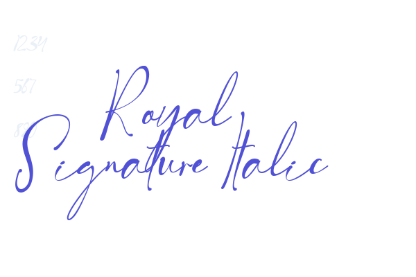 Royal Signature Italic