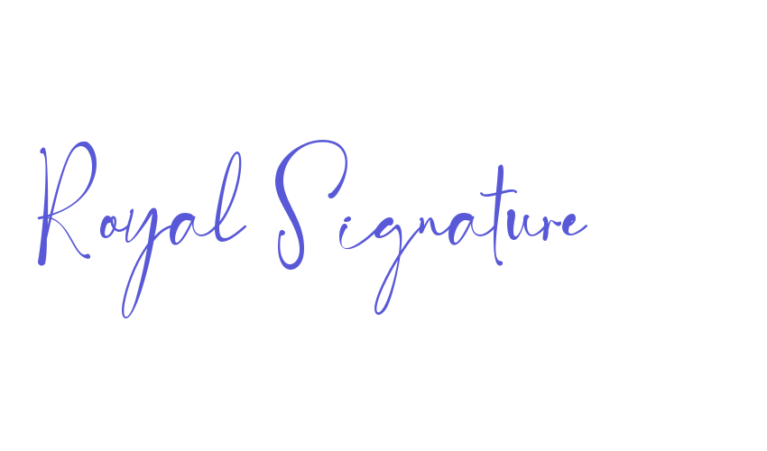 Royal Signature Font Download