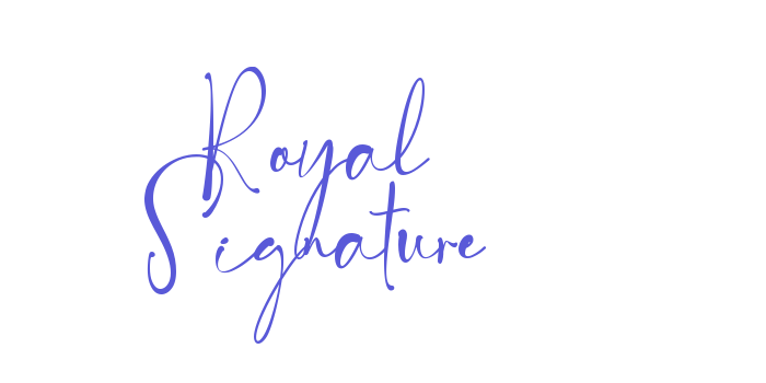 Royal Signature Font Download