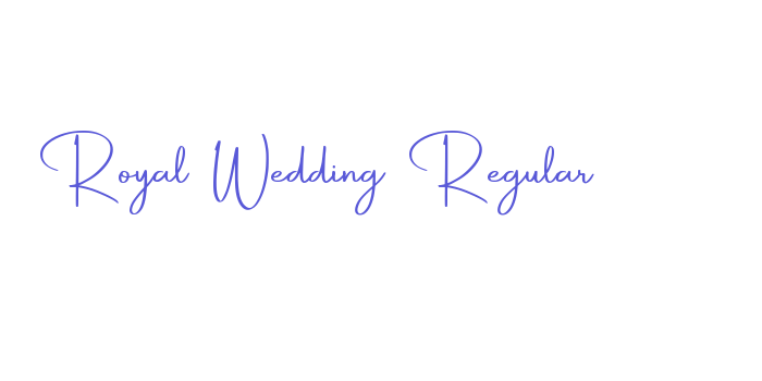 Royal Wedding Regular Font