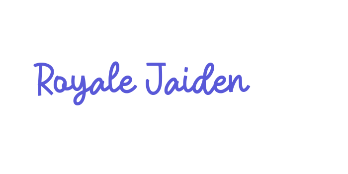 Royale Jaiden Font Download