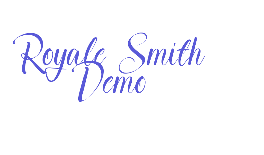 Royale Smith Demo Font