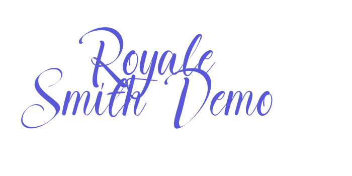 Royale Smith Demo Font Download