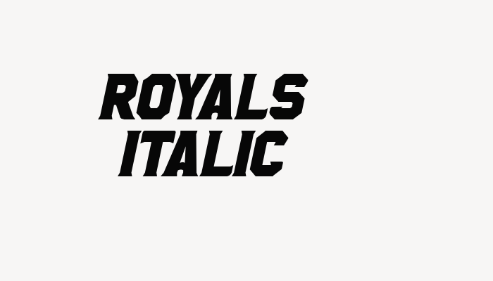 Royals Italic font download