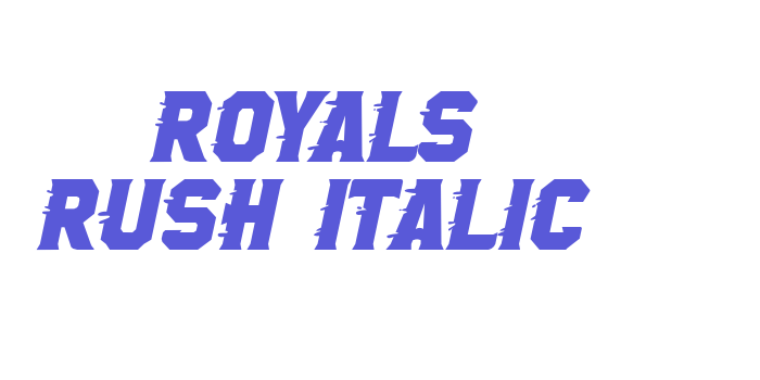 Royals Rush Italic Font Download