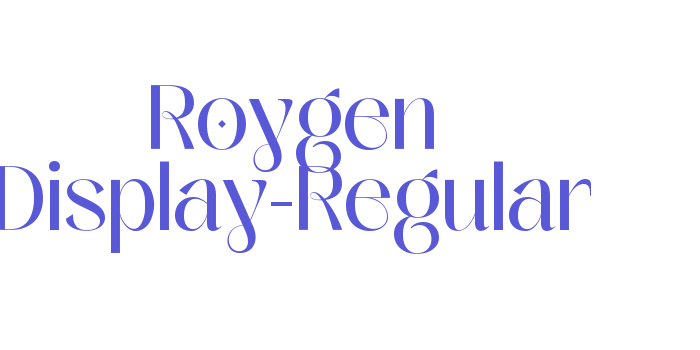 Roygen Display-Regular Font Download