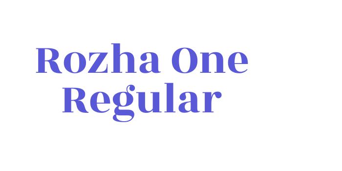 Rozha One Regular Font Download