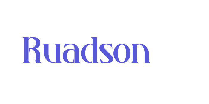 Ruadson Font