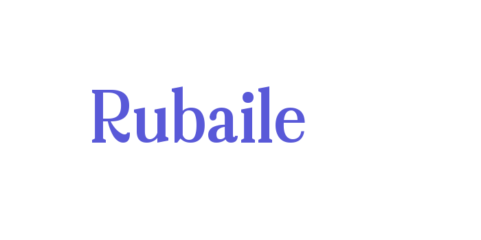 Rubaile Font Download