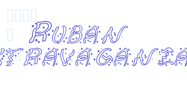 Ruban Extravaganza font