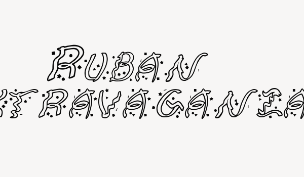 Ruban Extravaganza Font