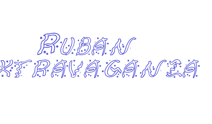 Ruban Extravaganza Font Download