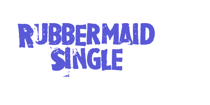 Rubbermaid Single Font Download