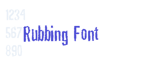 Rubbing Font-font-download