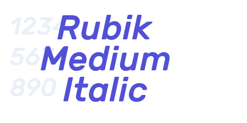 Rubik Medium Italic-font-download