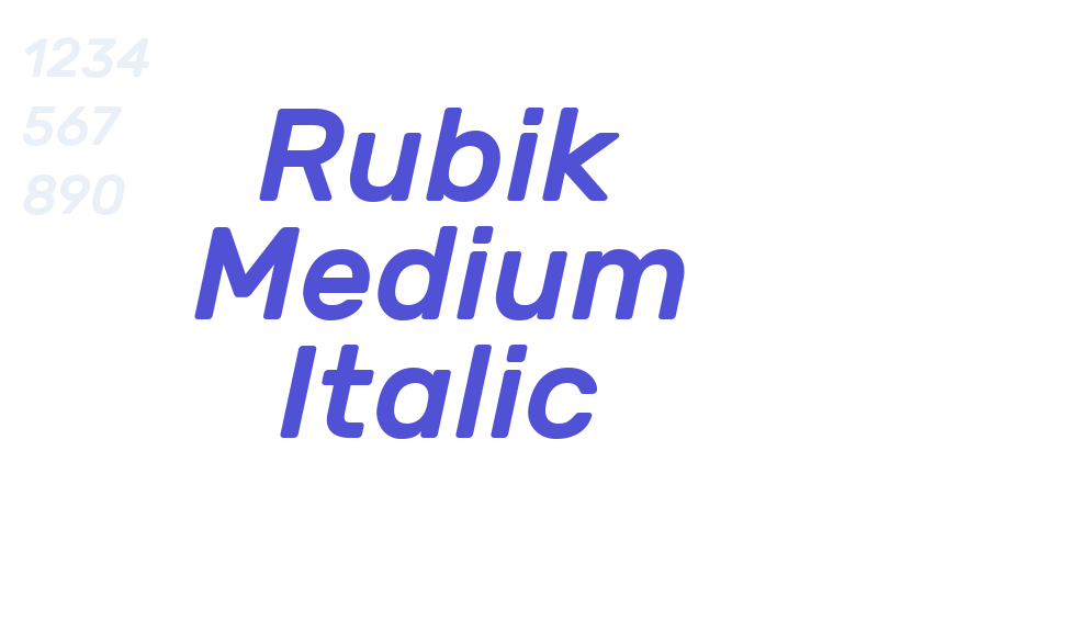 Rubik Medium Italic-font-download