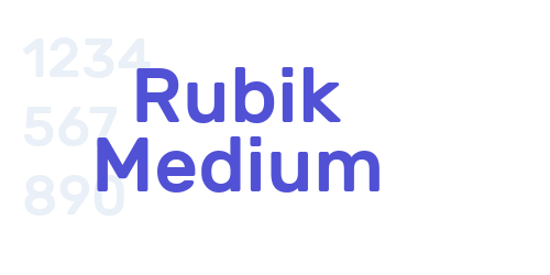Rubik Medium-font-download