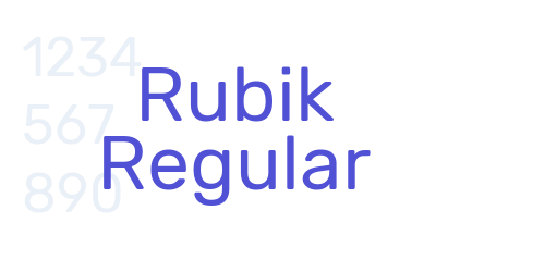 Rubik Regular-font-download