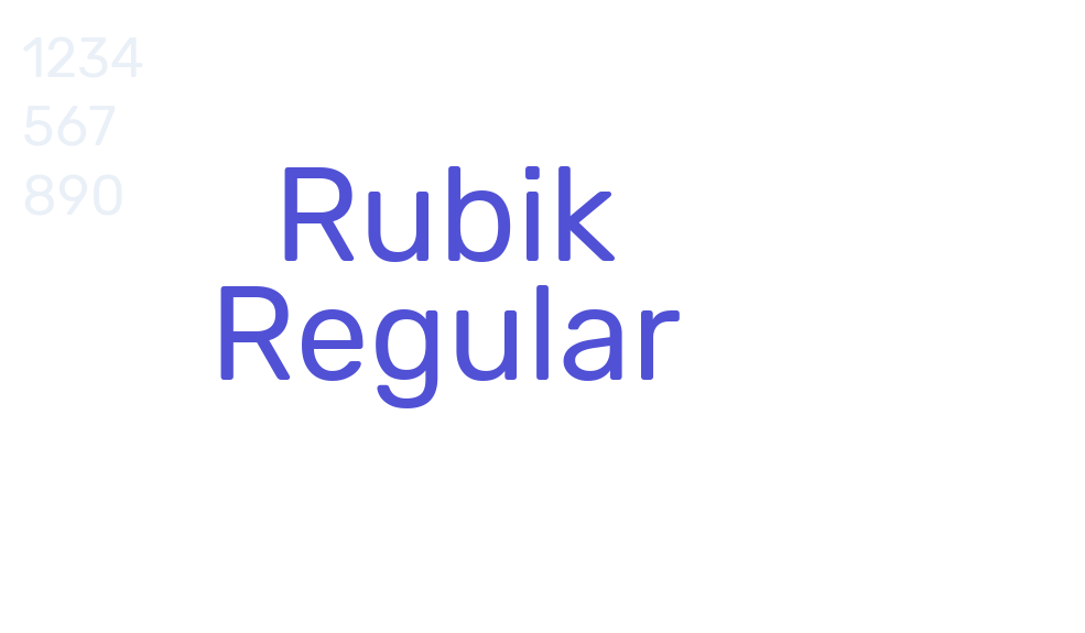 Rubik Regular-font-download