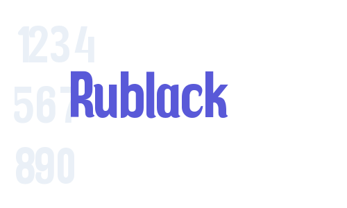 Rublack Font Download