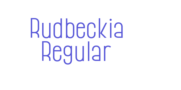 Rudbeckia Regular Font