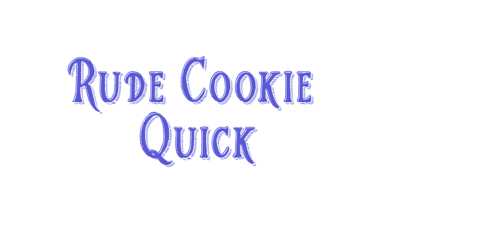 Rude Cookie Quick Font Download