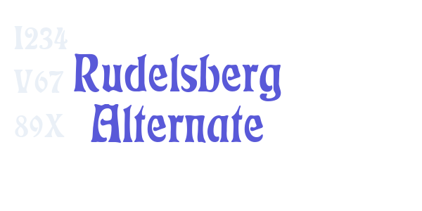 Rudelsberg Alternate font free