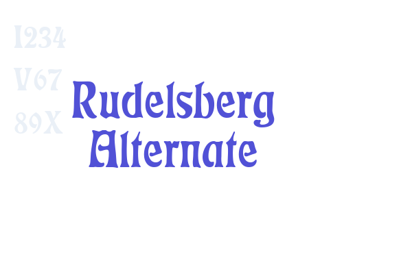 Rudelsberg Alternate Font Download