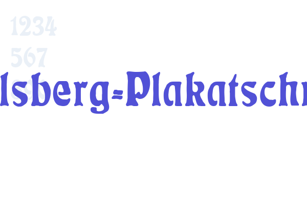 Rudelsberg-Plakatschrift Font Download