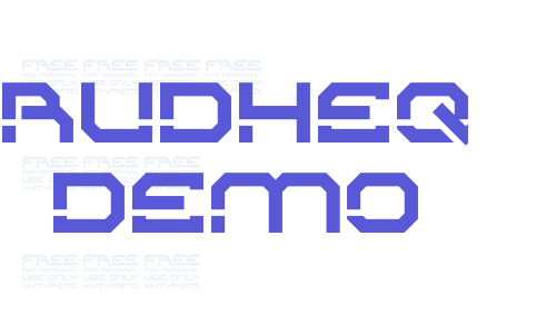 Rudheq Demo Font Download