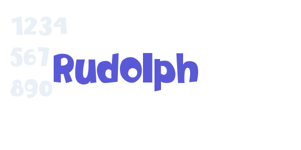 Rudolph font free