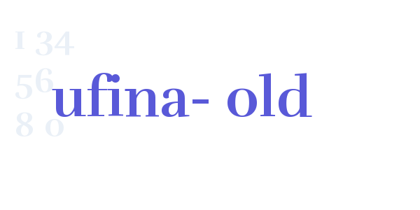 Rufina-Bold font free