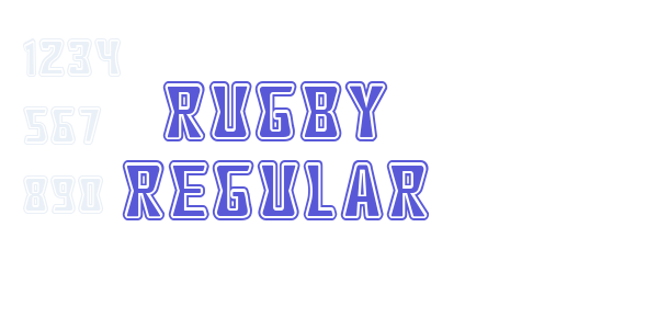 Rugby Regular font free