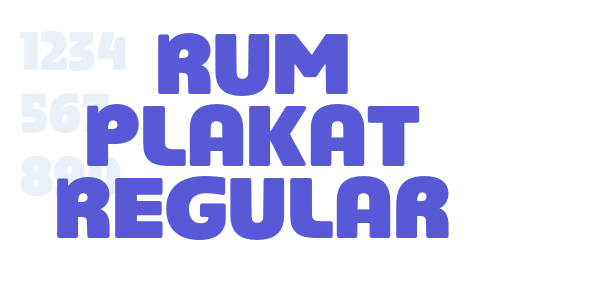 Rum Plakat Regular font