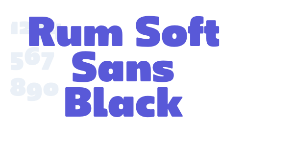 Rum Soft Sans Black font