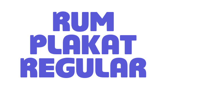 Rum Plakat Regular Font Download