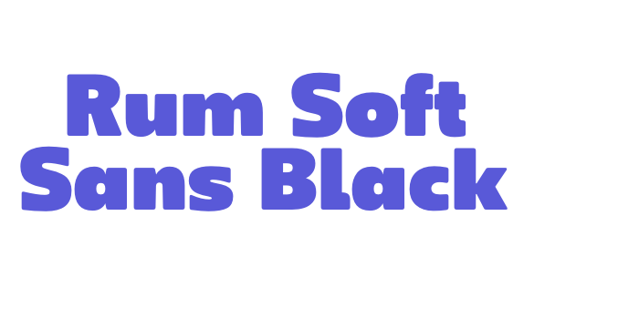 Rum Soft Sans Black Font Download