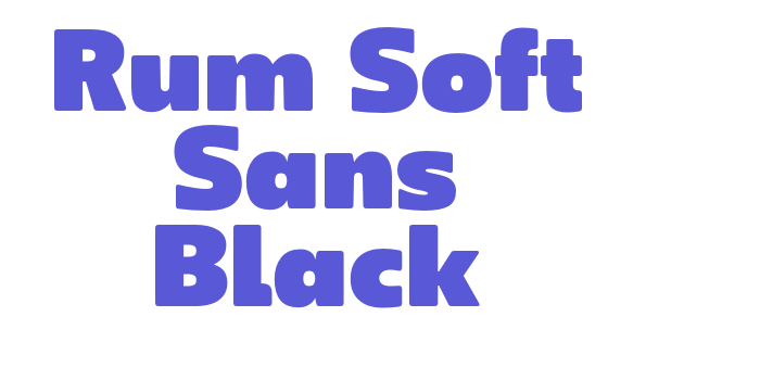 Rum Soft Sans Black Font