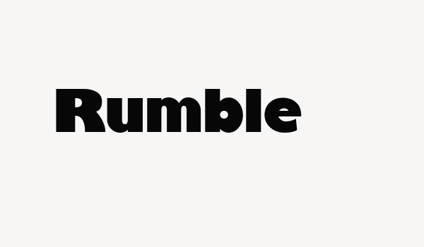 Rumble Font