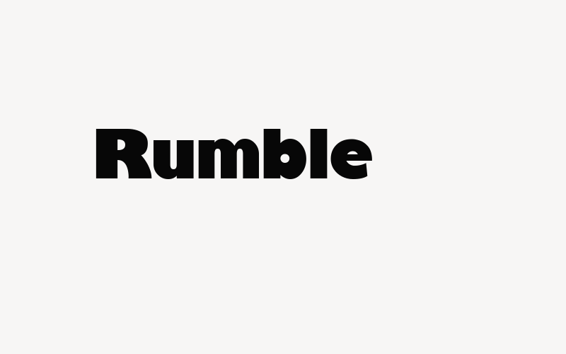 Rumble Font