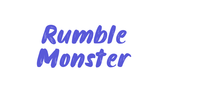 Rumble Monster Font Download