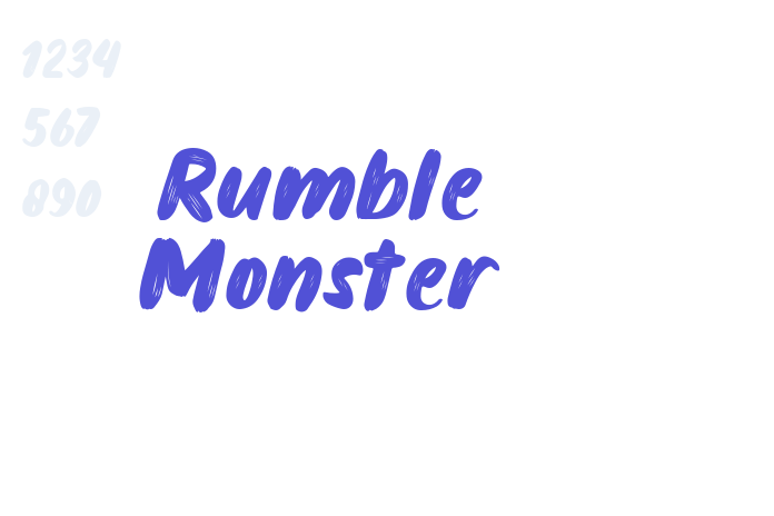 Rumble Monster font download