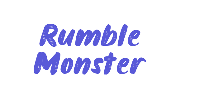 Rumble Monster Font