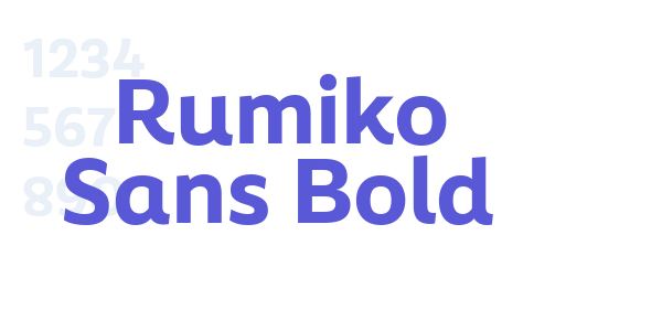 Rumiko Sans Bold font free