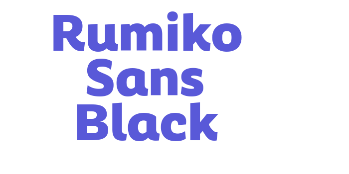 Rumiko Sans Black Font