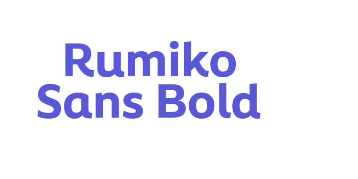 Rumiko Sans Bold Font Download