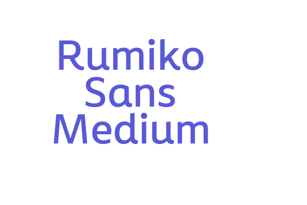 Rumiko Sans Medium Font