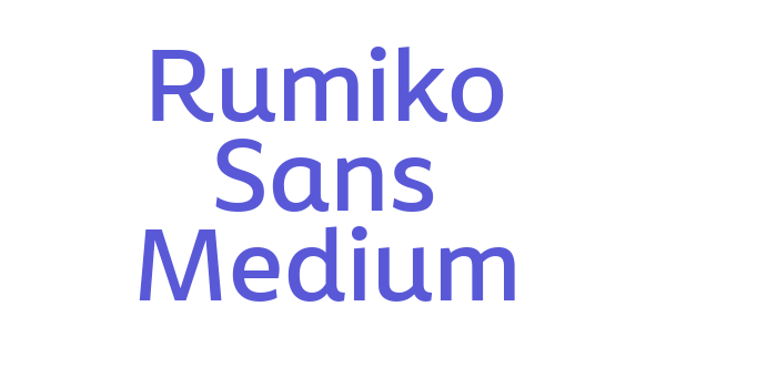 Rumiko Sans Medium Font Download